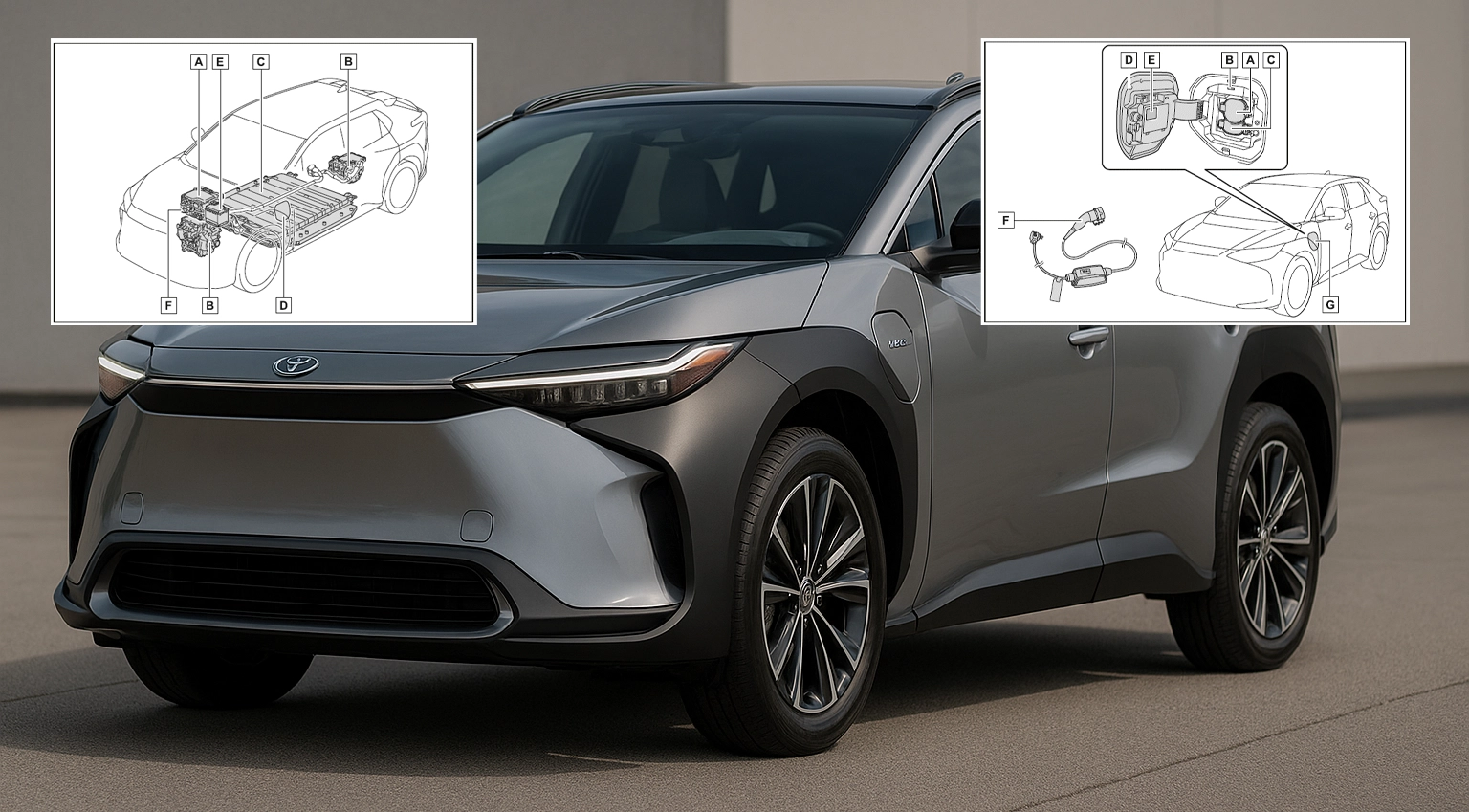 2021-2026 Toyota bZ4X Betriebsanleitung - Elektrofahrzeugsystem